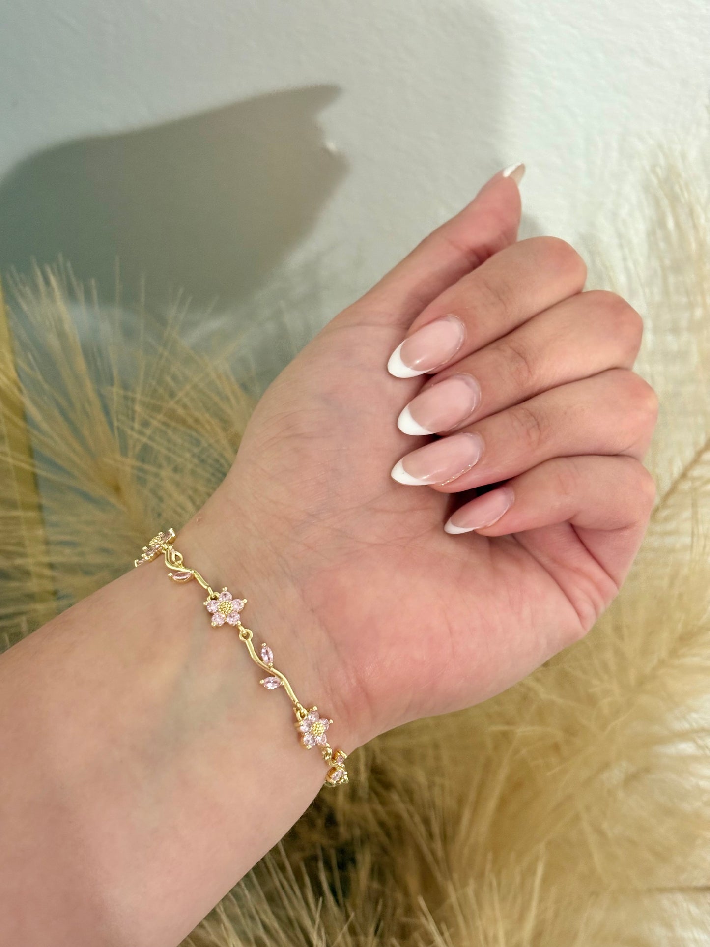 Blooming Garden Floral Bracelets – 18K Gold Plated Stainless Steel