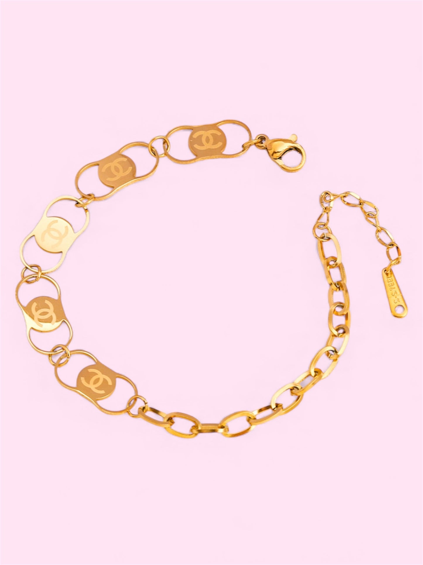 Luxe CC Stainless Steel Bracelet