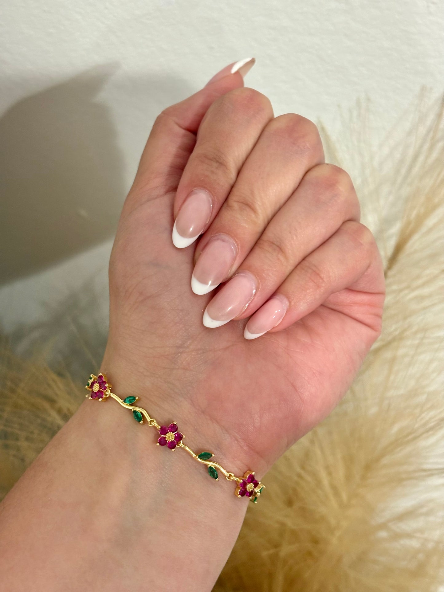 Blooming Garden Floral Bracelets – 18K Gold Plated Stainless Steel