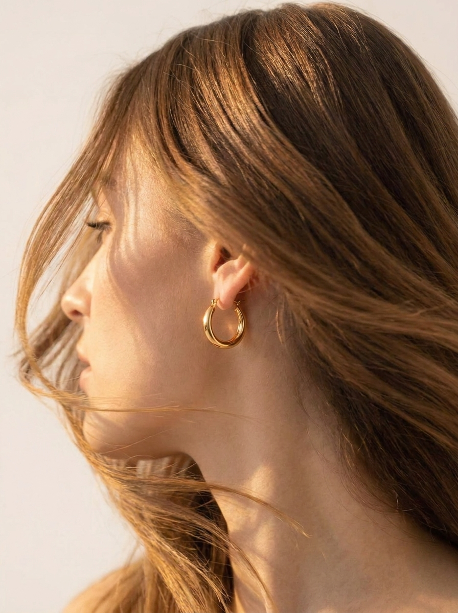 Gold Hoop 20MM Earrings