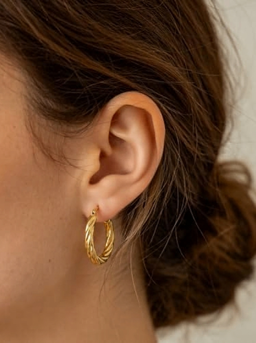 Golden Twist Earrings