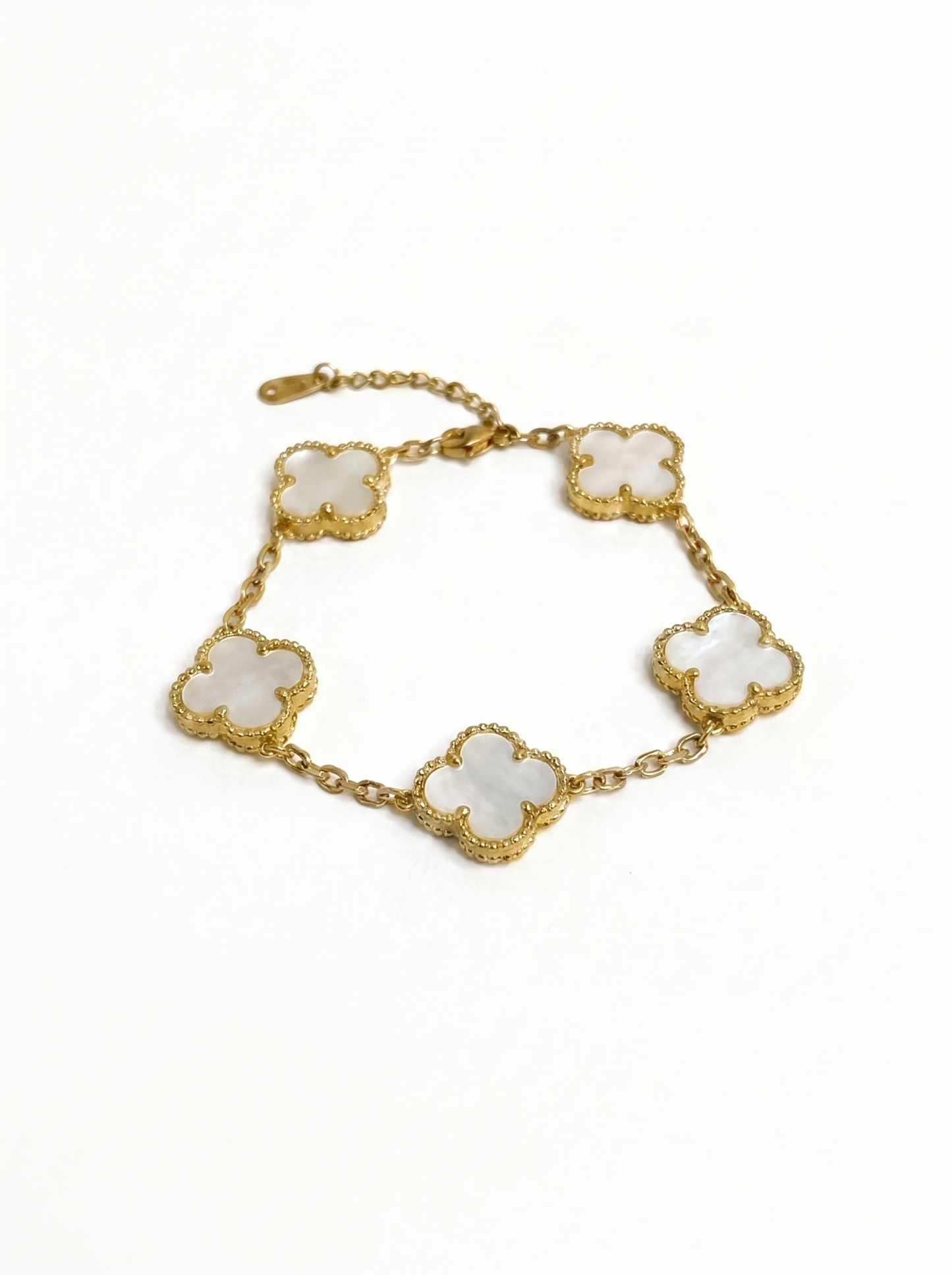 Mother Of Pearl White Clover Jewelry