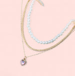 Load image into Gallery viewer, Adore You Crystal Heart Gold Plated Necklace
