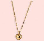 Load image into Gallery viewer, Mini Heart Gold Stainless Steel Necklace
