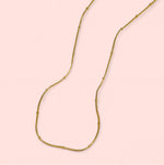 Load image into Gallery viewer, Gold Chain Stainless Steel Necklaces: Beaded, Snake, Cuban, Figaro, Twisted, Paperclip, Shinny
