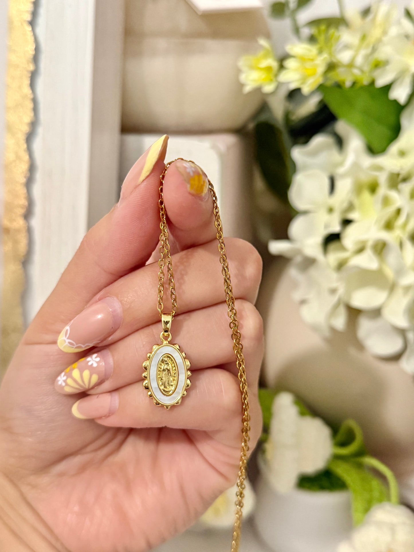 Virgin Mary Necklaces Stainless Steel