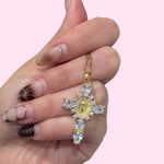 Load image into Gallery viewer, Virgencita Cross Necklace Stainless Steel
