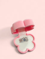 Load image into Gallery viewer, Crystal Blue Double Ring Silver Plated Adjustable

