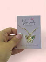Load image into Gallery viewer, Butterfly Rhinestone Necklace

