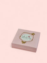 Load image into Gallery viewer, Gold Bow Beaded Stainless Steel Bracelet
