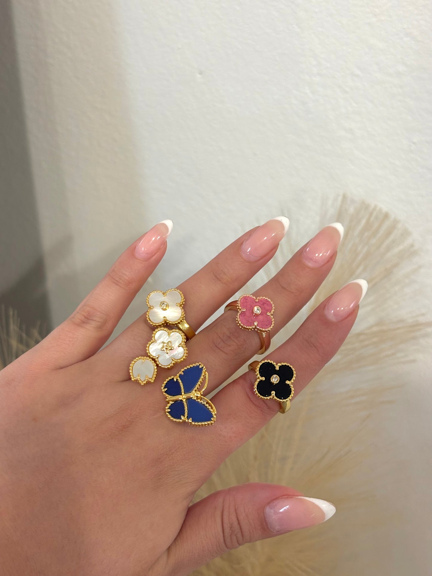 The Pearl Blossom Clover Ring