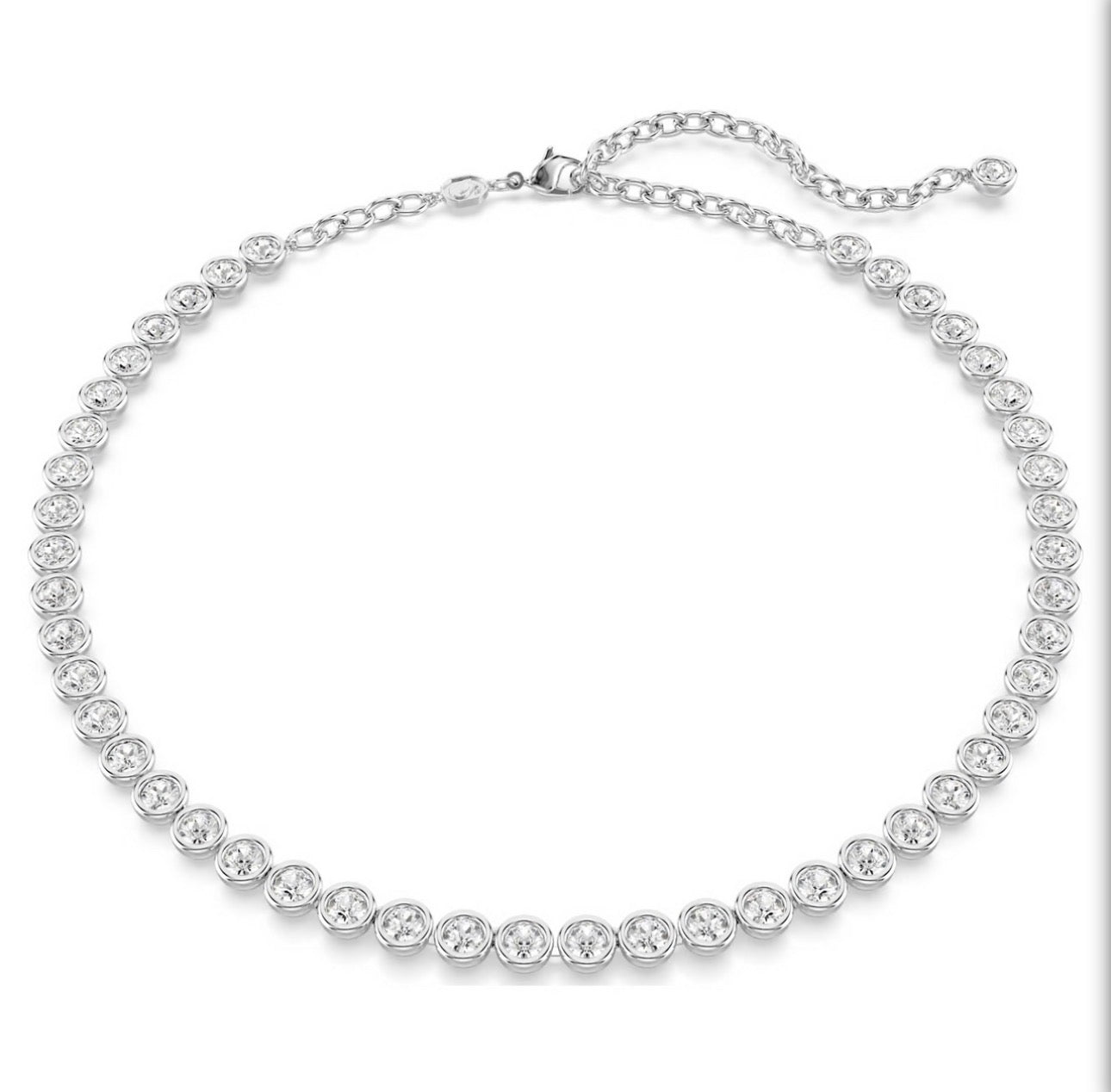 Luxe Bezel Tennis Necklace
