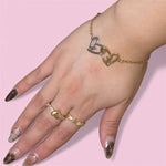 Load image into Gallery viewer, Luxury LV Silver and Gold Stainless Steel Bracelet
