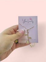 Load image into Gallery viewer, Rose Pendant Necklace Gold Stainless Steel
