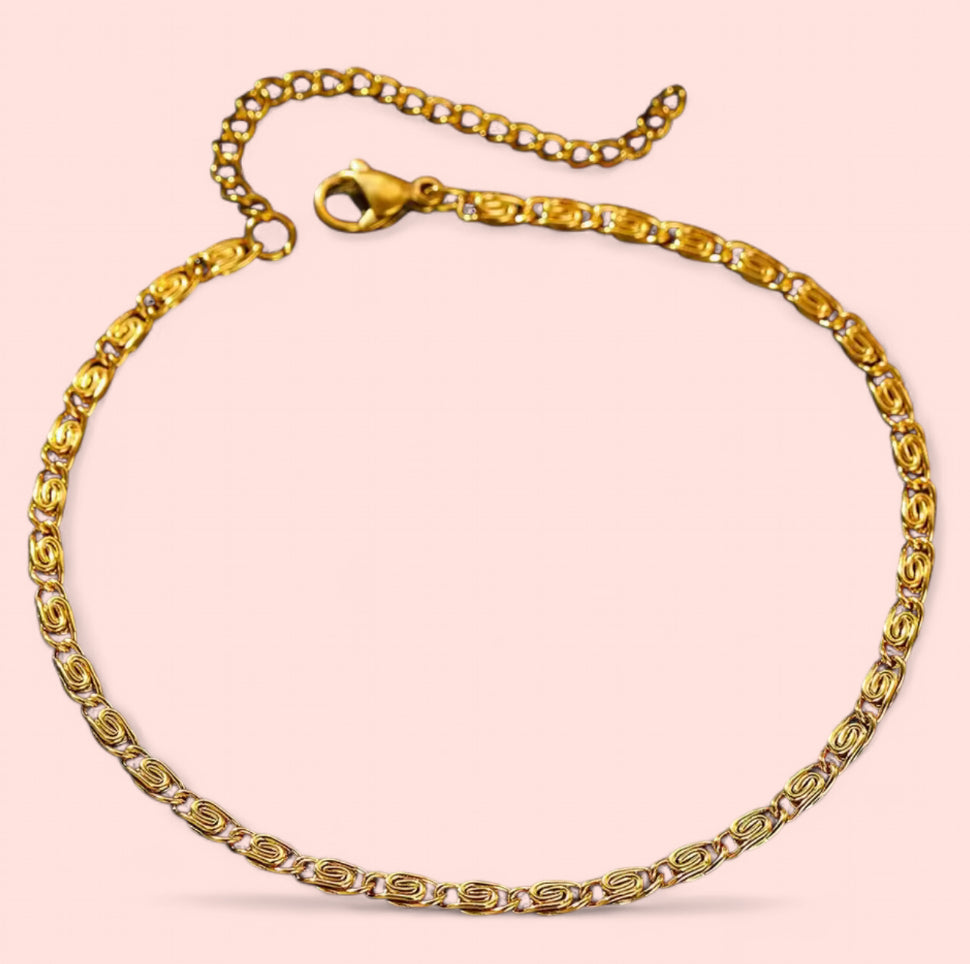 Gold Minimalistic Stainless Steel Bracelet