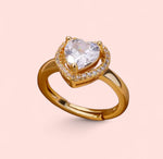 Load image into Gallery viewer, Heart Stainless Steel Adjustable Ring
