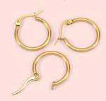 Load image into Gallery viewer, Gold Hoop 20MM Stainless Steel Earrings
