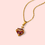 Load image into Gallery viewer, Sacred Heart Sagrado Corazón Stainless Steel Necklace
