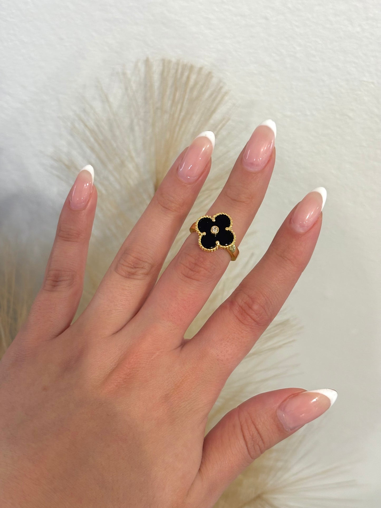 The Midnight Clover Ring