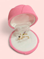 Load image into Gallery viewer, Amore Flor Gold Plated Adjustable Ring
