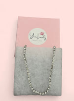 Load image into Gallery viewer, Silver Rhinestone Choker Necklace
