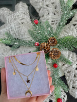 Load image into Gallery viewer, Luna y Estrellas Necklace Set
