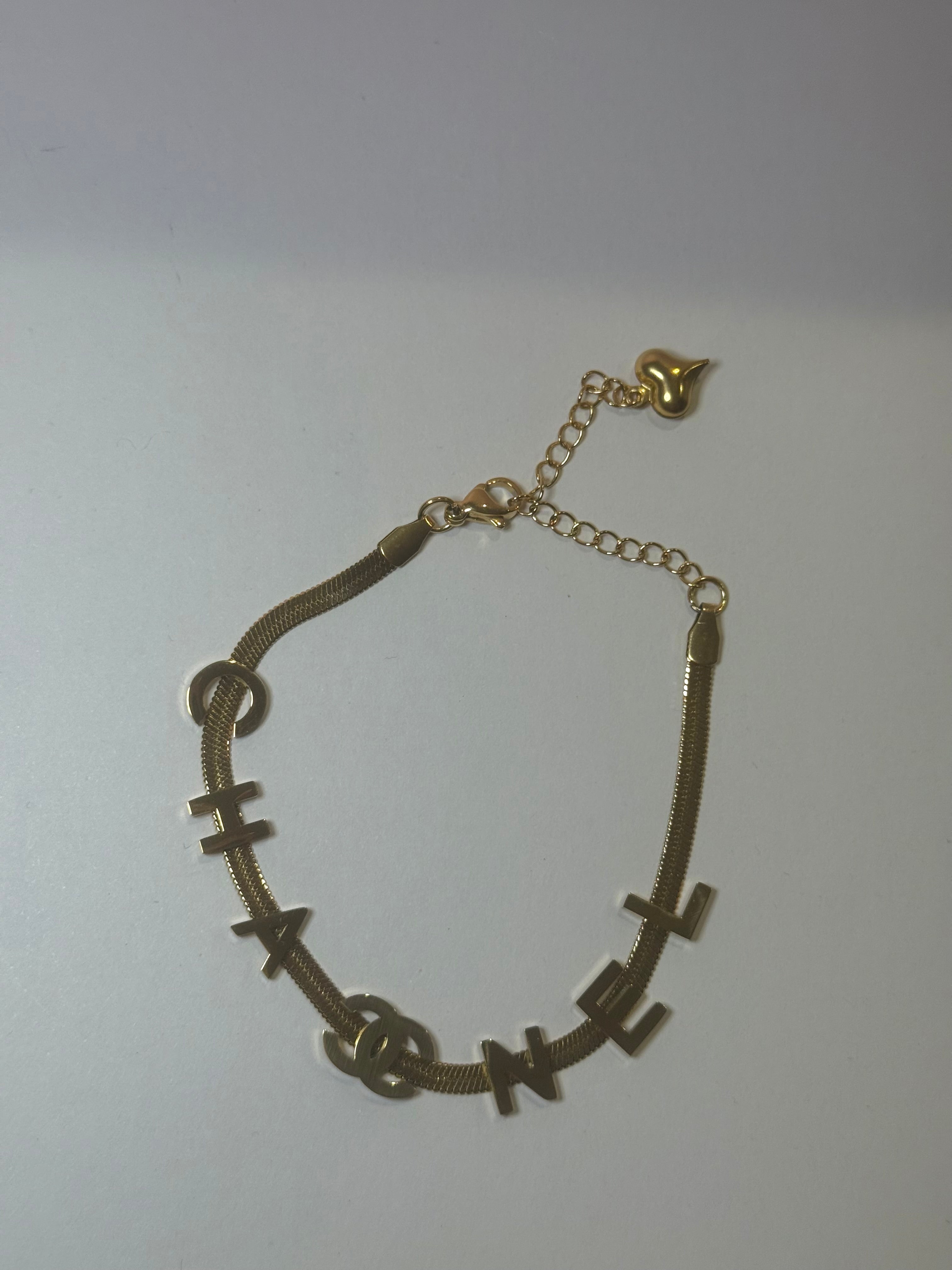 CC Snake Chain Stainless Steel Bracelet