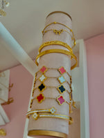 Load image into Gallery viewer, Luxe Flor Stainless Steel Bracelet (Black, Pink, White, Red)
