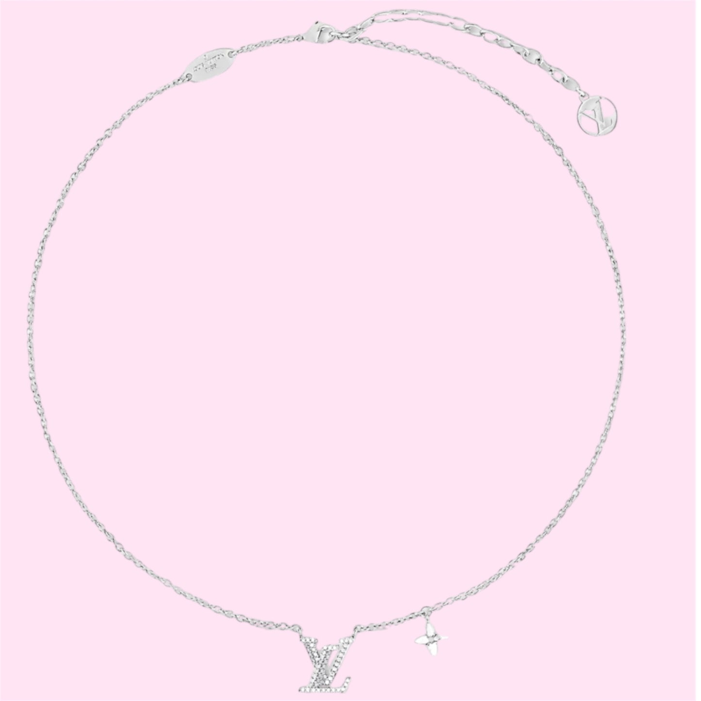 Lucky Silver Stainless Steel Necklace