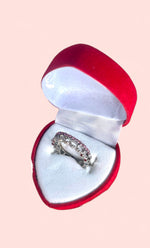 Load image into Gallery viewer, Pink Crown Ring (Silver)
