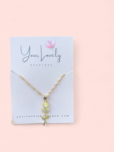 Pearl Rose Gold Stainless Steel Necklace