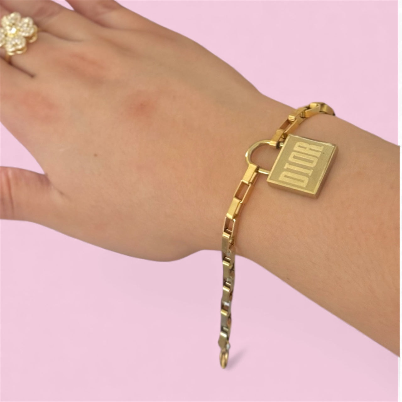 D Lock Chain Stainless Steel Bracelet