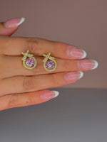 Load image into Gallery viewer, 18k Gold Plated Bow Stainless Steel Earrings
