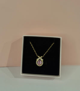 18k Gold Plated Bow Stainless Steel Necklace