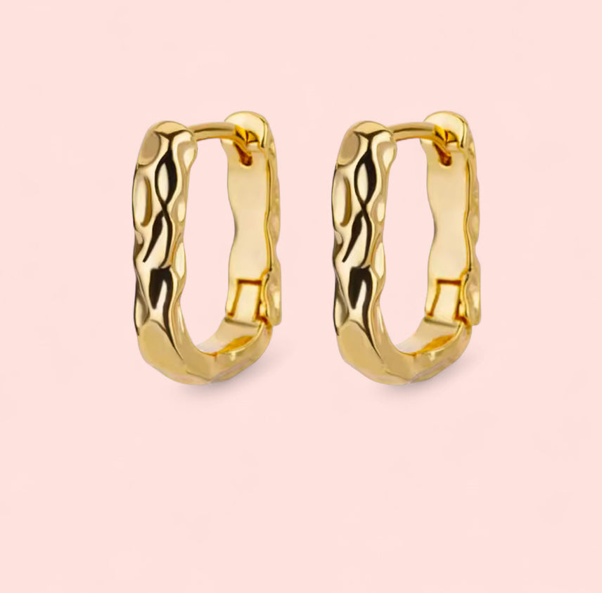 Exquisite Golden Stainless Steel Earrings