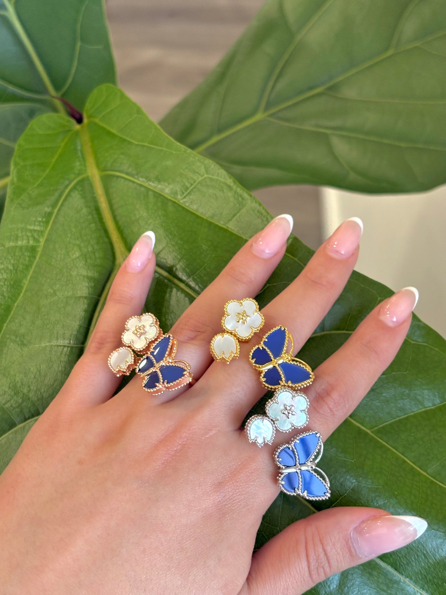 Enchanted Garden Adjustable Butterfly Ring