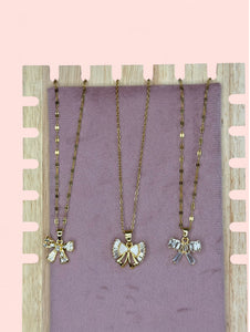 18k Gold Plated Bow Stainless Steel Necklace