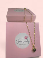 Load image into Gallery viewer, Mini Heart Gold Stainless Steel Necklace
