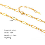 Load image into Gallery viewer, Gold Chain Stainless Steel Necklaces: Beaded, Snake, Cuban, Figaro, Twisted, Paperclip, Shinny
