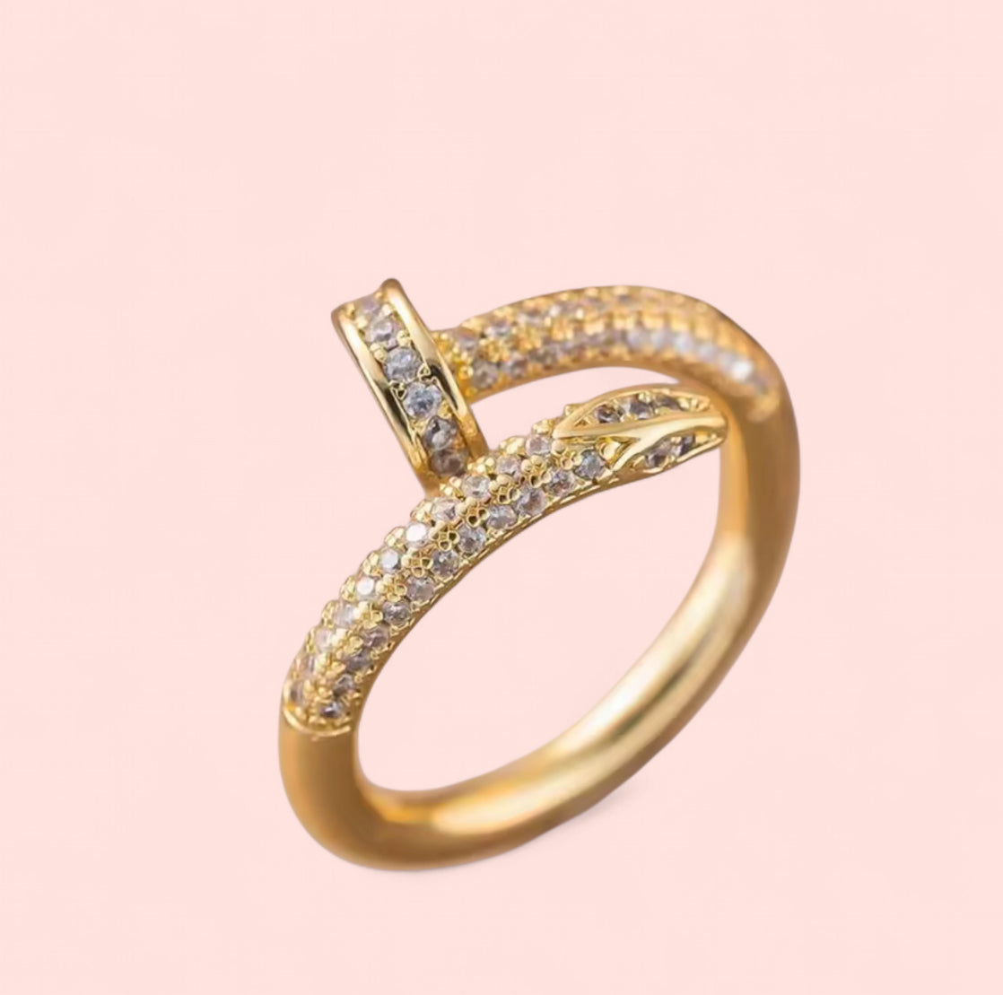 Nailed It Adjustable Stainless Steel Ring