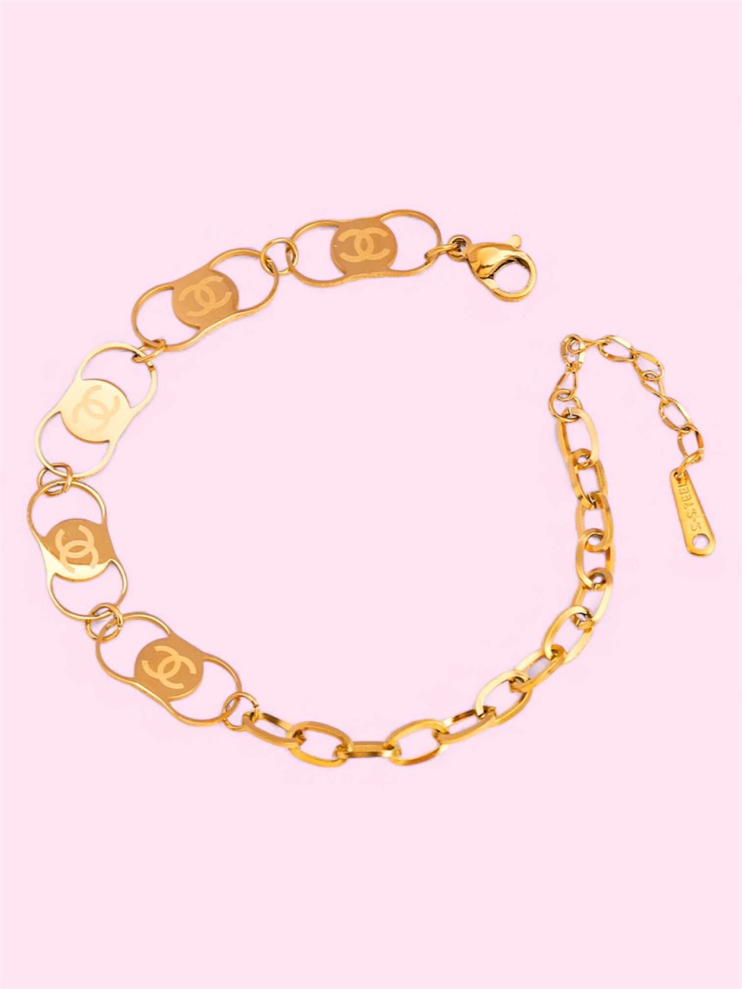 Luxe CC Stainless Steel Bracelet