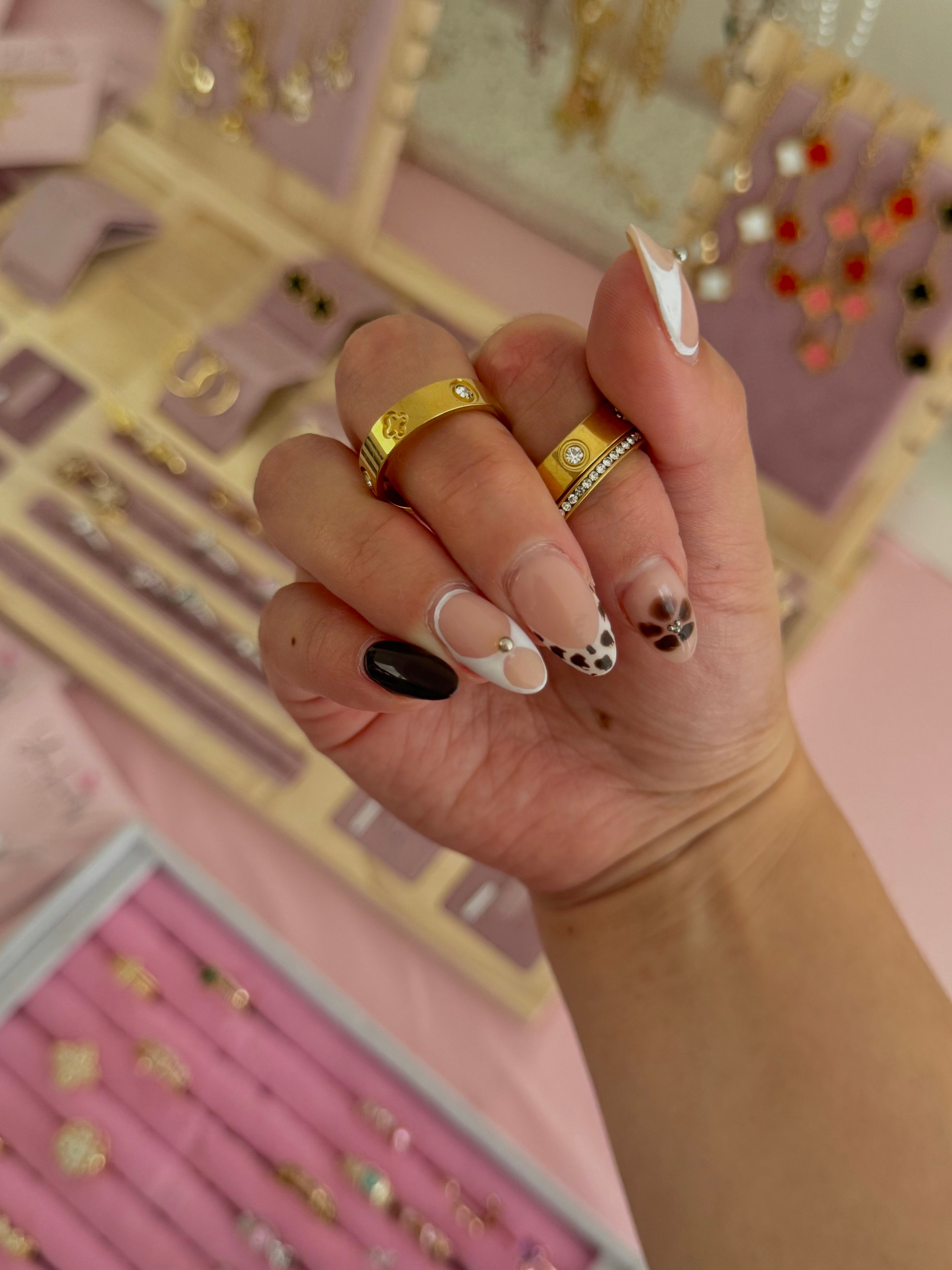 Love Luxe Zircon Stainless Steel Ring