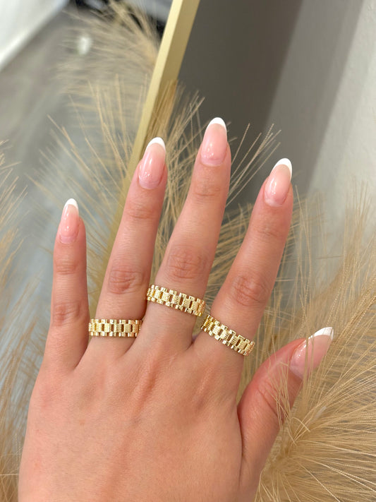 The Luxe Rollie Gold Filled Statement Ring