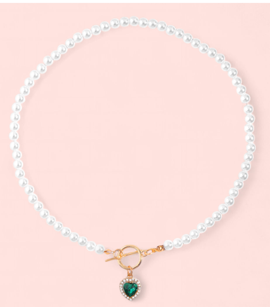 Jade Pearl Necklace