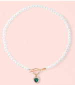 Load image into Gallery viewer, Jade Pearl Necklace
