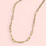 Load image into Gallery viewer, Gold Chain Stainless Steel Necklaces: Beaded, Snake, Cuban, Figaro, Twisted, Paperclip, Shinny
