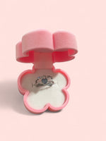 Load image into Gallery viewer, Crystal Blue Double Ring Silver Plated Adjustable
