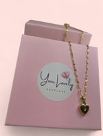 Load image into Gallery viewer, Mini Heart Gold Stainless Steel Necklace
