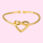 Load image into Gallery viewer, Mini Heart Adjustable Ring Stainless Steel
