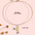 Load image into Gallery viewer, Golden Virgencita Stainless Steel Necklace
